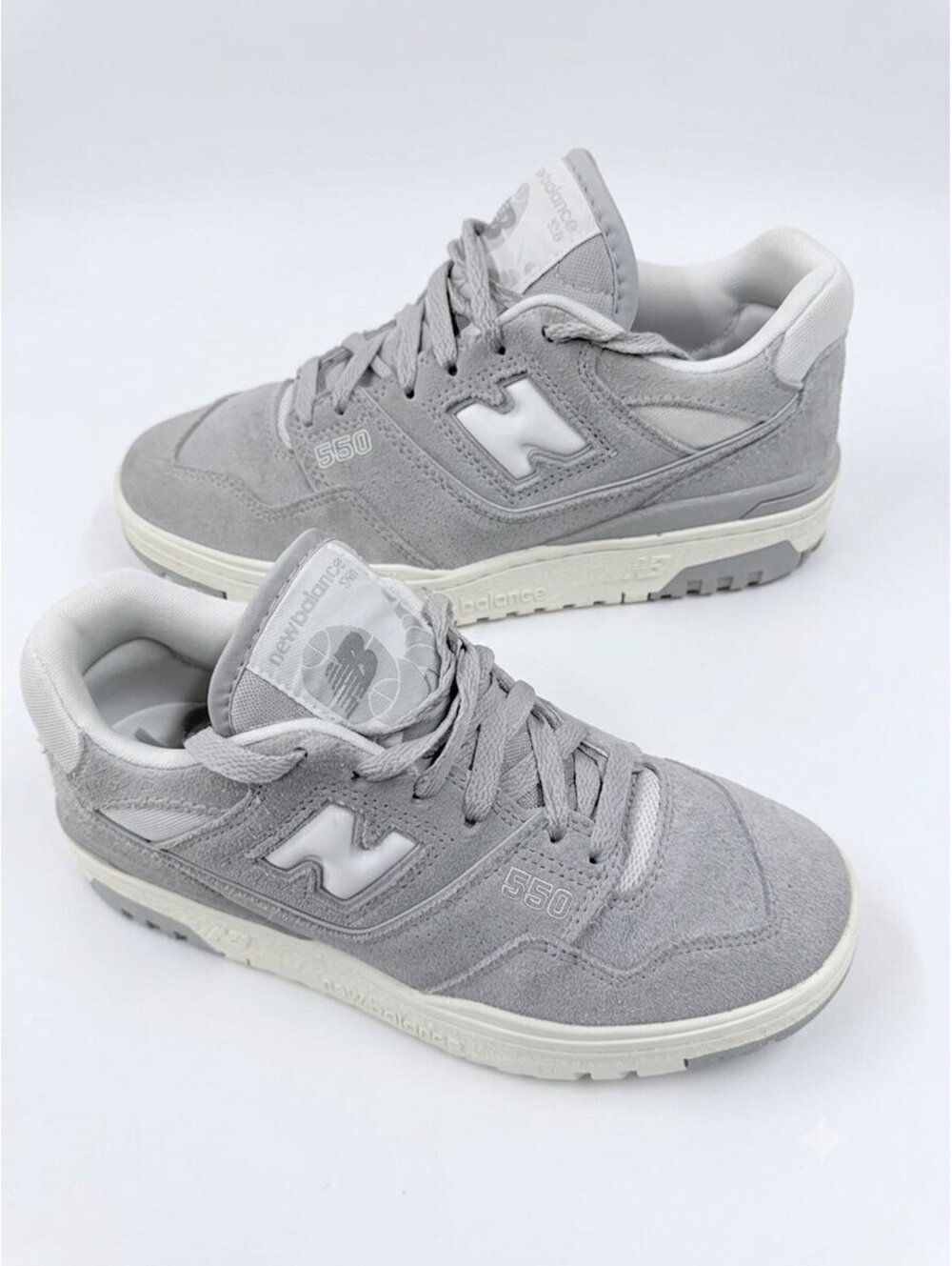 New Balance 550 Suede Shoes - Slate Grey Womens 7.5 or Mens. 6